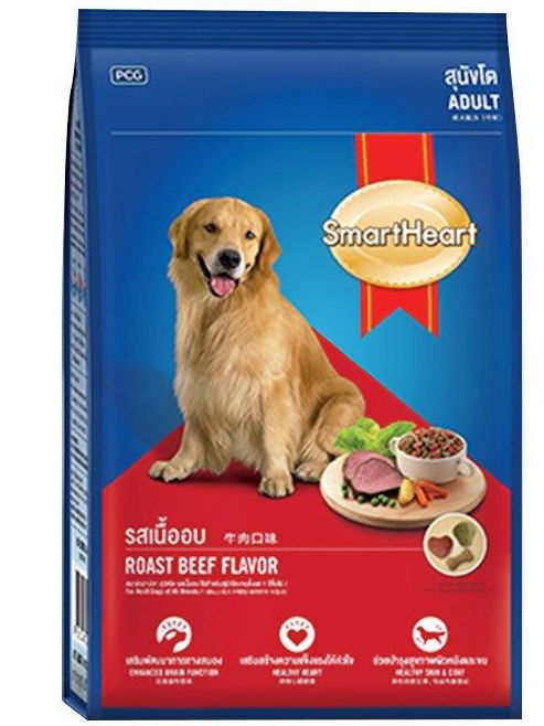 SmartHeart Dog Food- Adult- Roast Beef Flavor  - 3kg