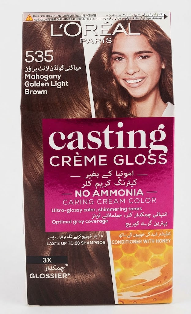 L'Oréal Paris Casting Crème Gloss 535 Mahogany Golden Light Brown