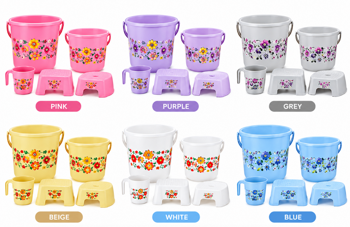 Flora Bath Set 5 Pcs Gift Pack (Modern's)