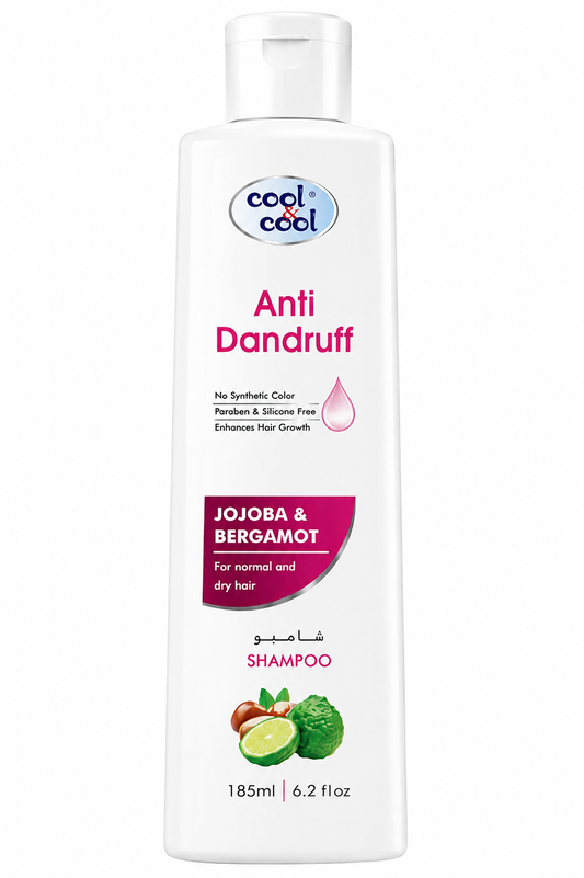 Cool & Cool Anti Dandruff Shampoo — Jojoba & Bergamot — 185ml