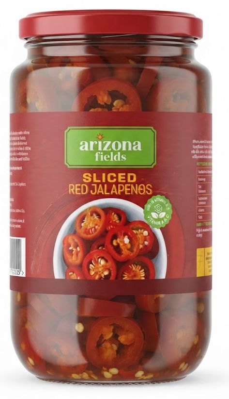Arizona Fields Sliced Red Jalapeños