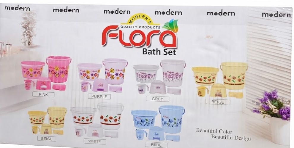 Flora Bath Set 5 Pcs Gift Pack (Modern's)