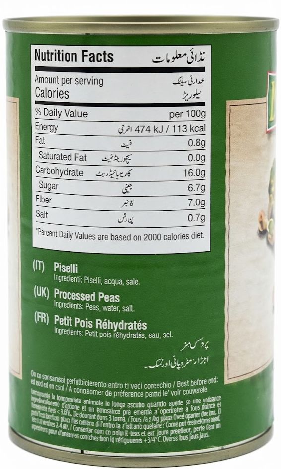 Novi Peas 400g